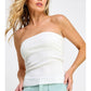 Ribbed Sweater Tube Top