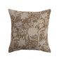 Cotton Double Cloth Block Printed Pillow w/ Floral Pattern