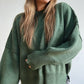 Olive Oversized Pullover Sweater