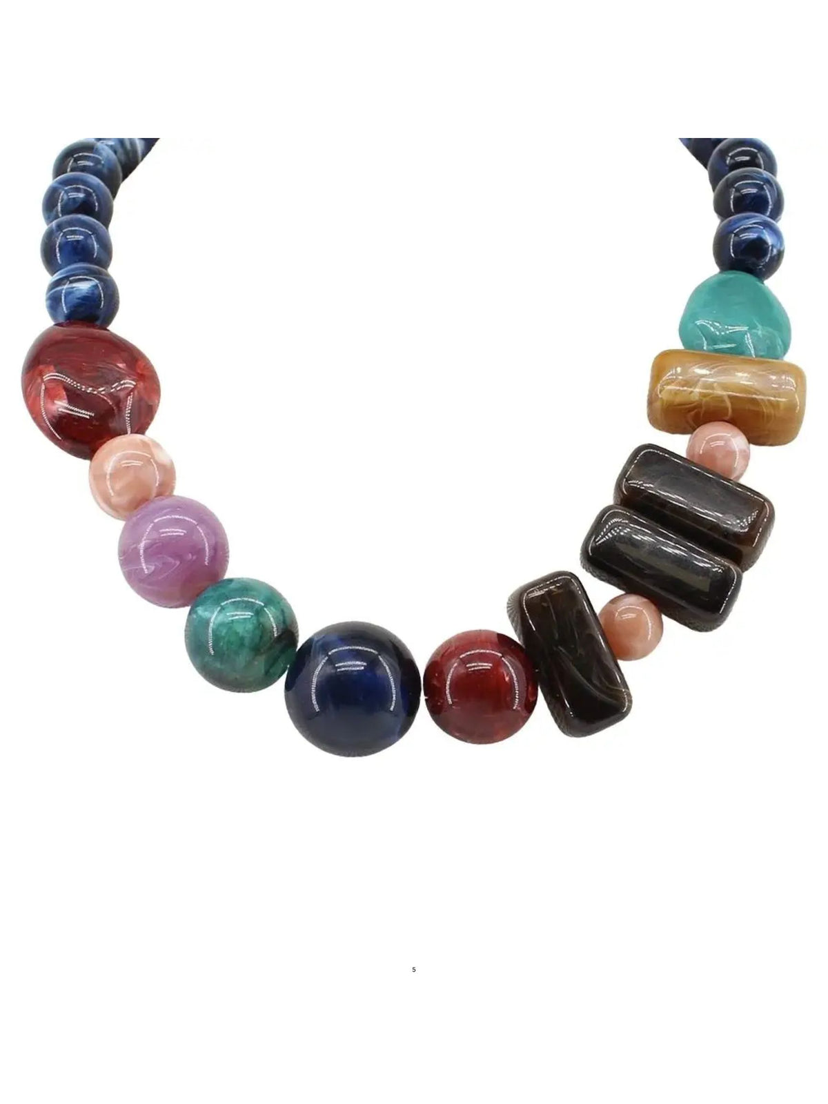 Multi-Shape Bead Necklace