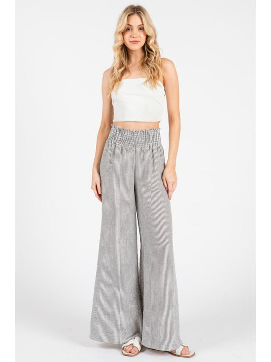 Fawn Striped Wide Leg Pants