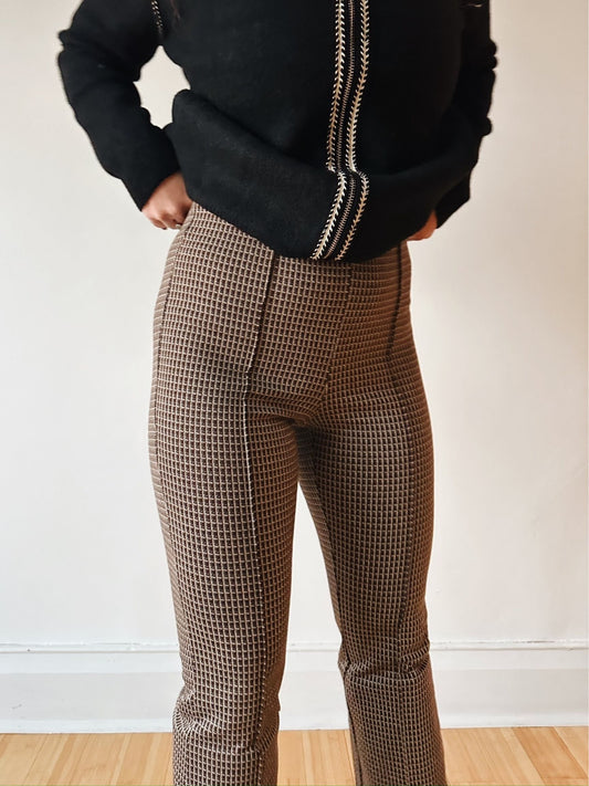 Plaid Flare Bottoms