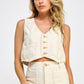 Adrianna Twill Vest