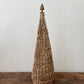 Hand-Woven Buri Palm Cone Tree w/ Wood Bead (Pick Up Only)