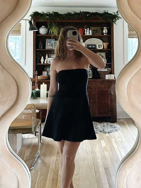 Tube Top Mini Sweater Dress