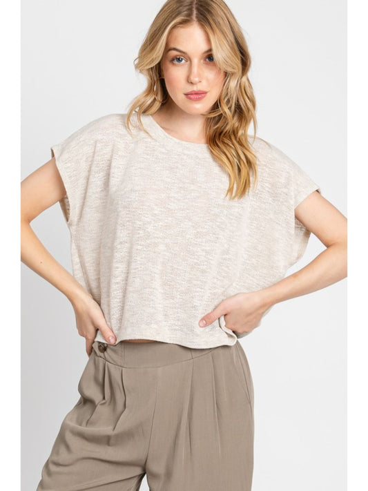Round Neck Boxy Tee