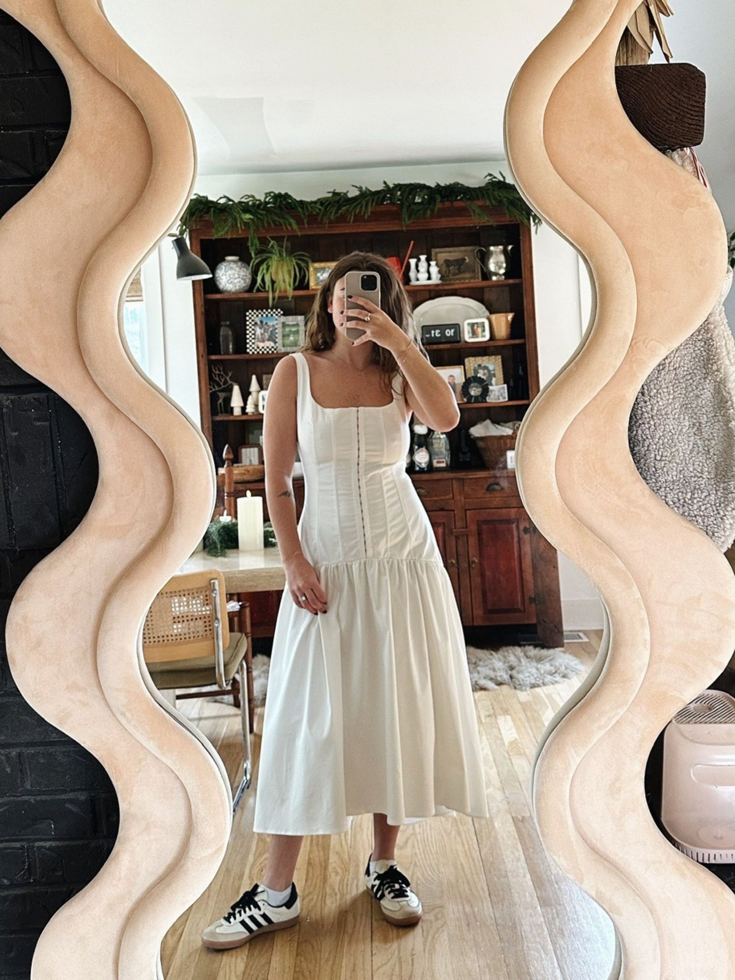 Kathleen Drop Waist Midi Dress
