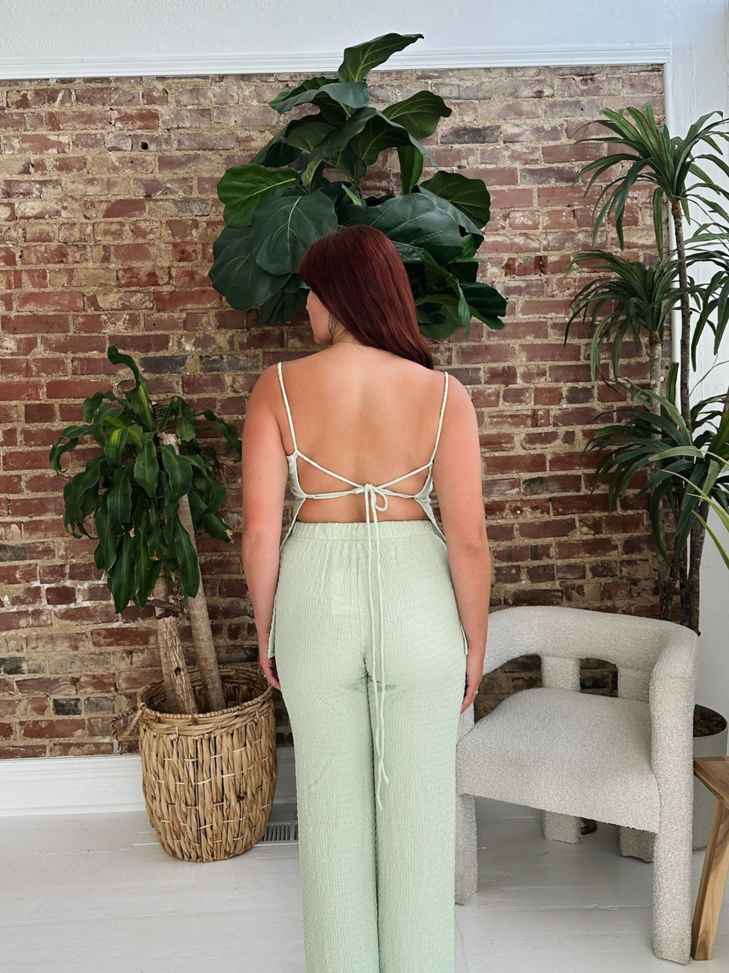 Amelia Sage Knit Top