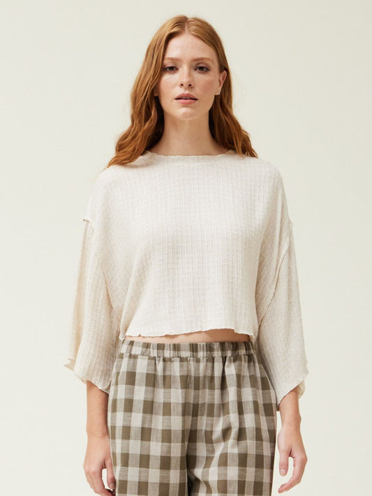 Ecru Loose Top