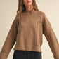 Kaylee Grid Sweater Top