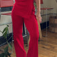 Red Hot Ribbed Pants