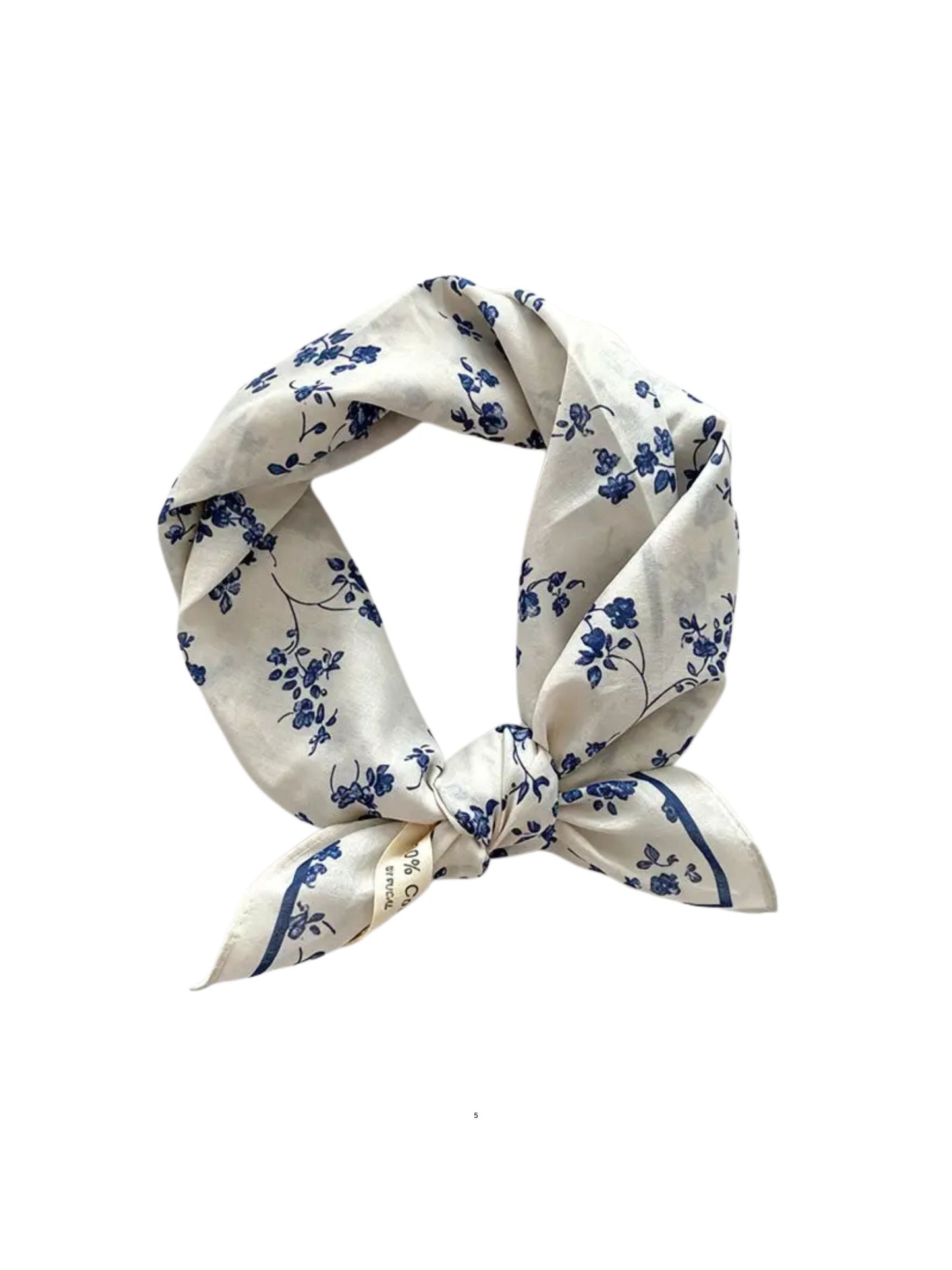 Floral Porcelain Print Bandana