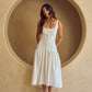 Kathleen Drop Waist Midi Dress