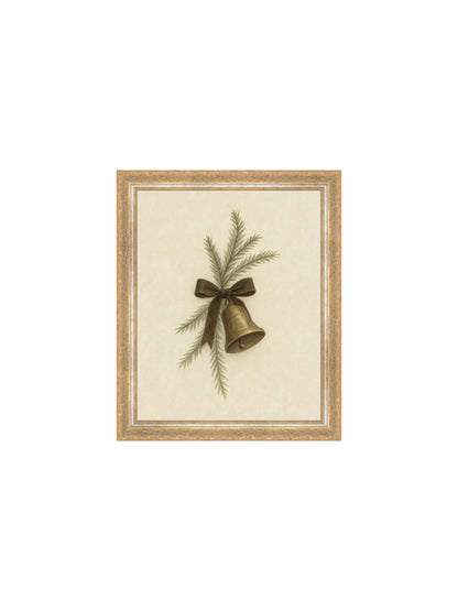 Bell With Pine Framed Picture