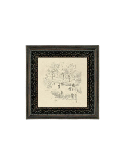 Kensington Gardens In Winter Framed Picture