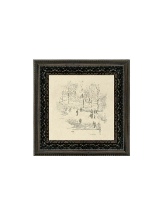 Kensington Gardens In Winter Framed Picture
