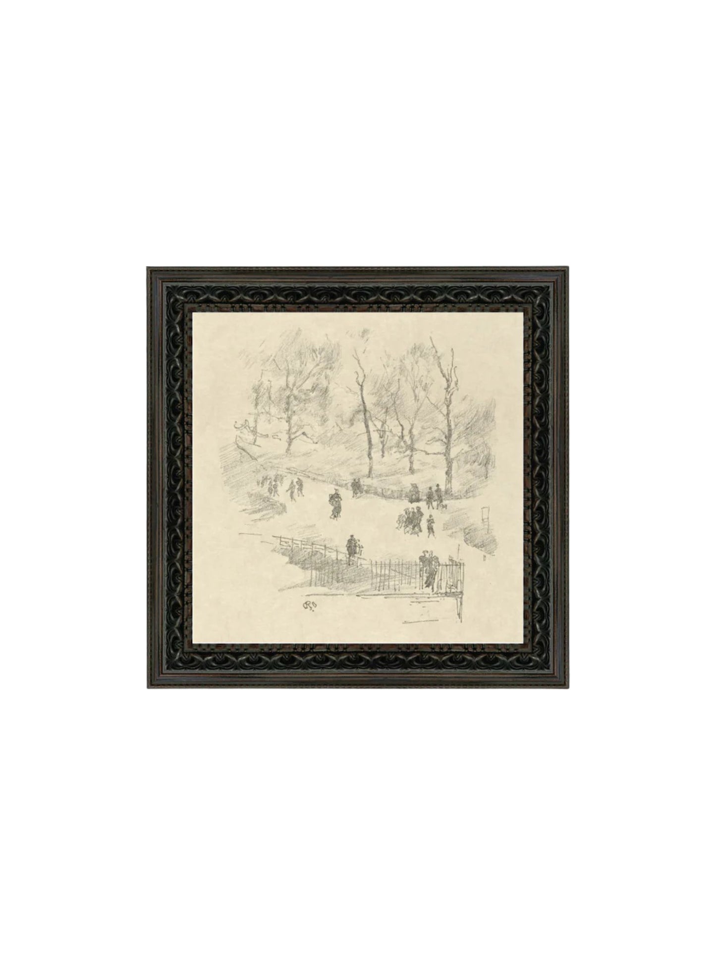 Kensington Gardens In Winter Framed Picture