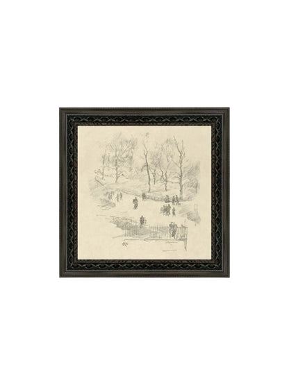 Kensington Gardens In Winter Framed Picture