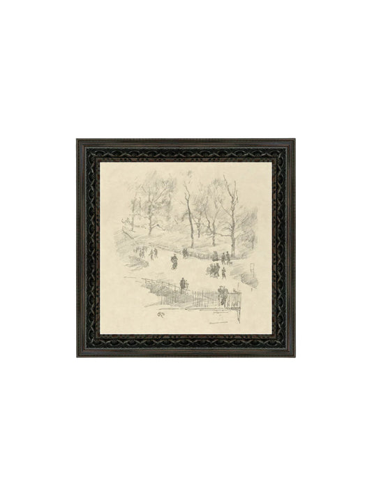 Kensington Gardens In Winter Framed Picture