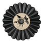 Scalloped Round Frame - Black 3"