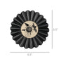 Scalloped Round Frame - Black 3"