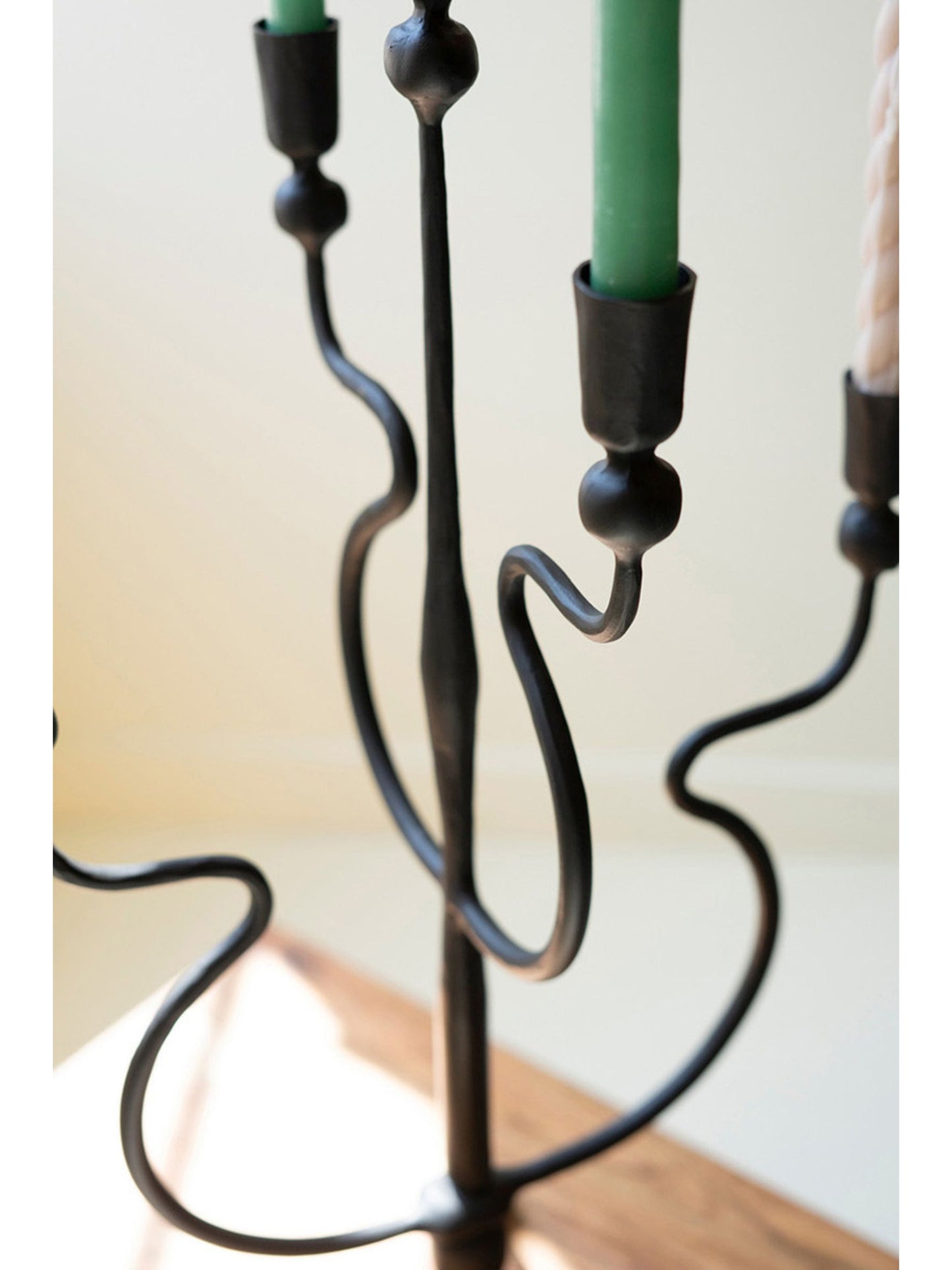 Forged Iron Five Taper Candelabra (PICK UP ONLY)