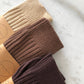 Ribbed Cotton High Socks - Neutral