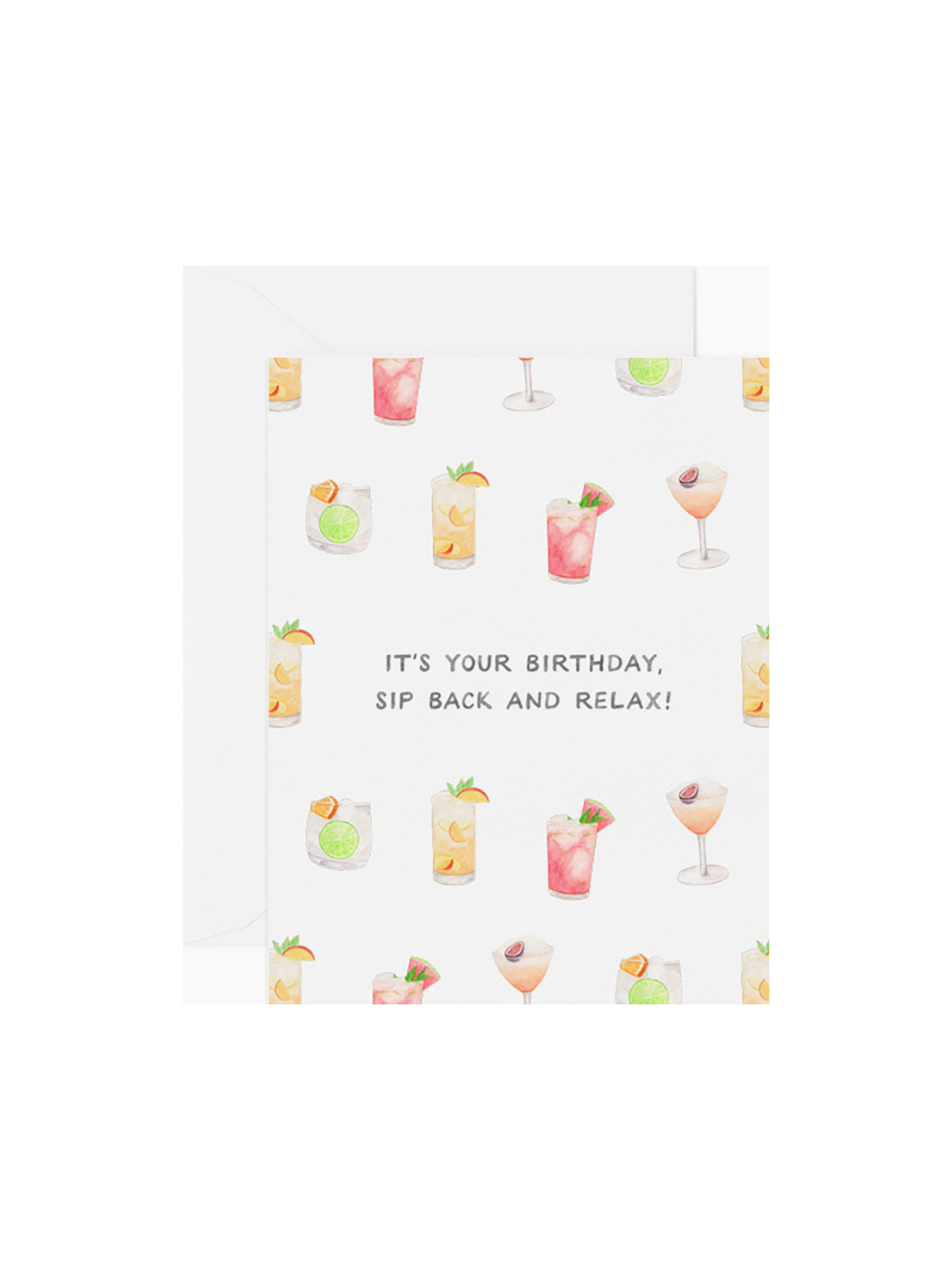 Sip Back And Relax Birthday Card