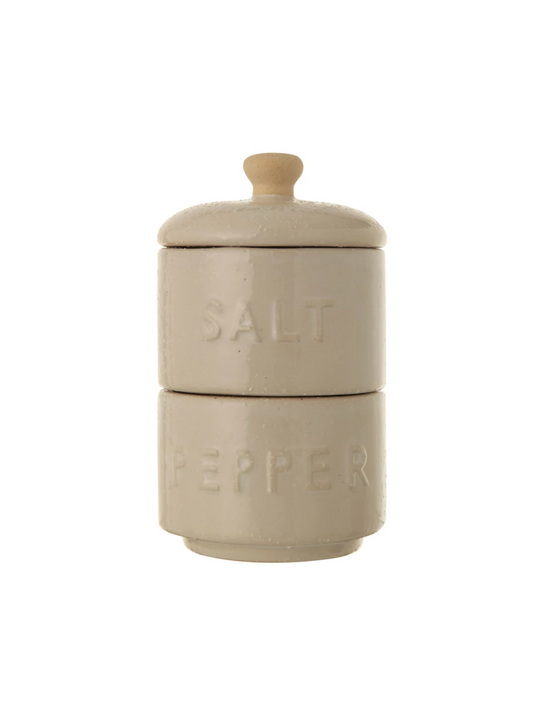 Salt and Pepper Pots with Lid