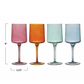 Set of 4 Wine Glasses - choose your color