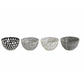 Black Patterned Bowl Set of 4
