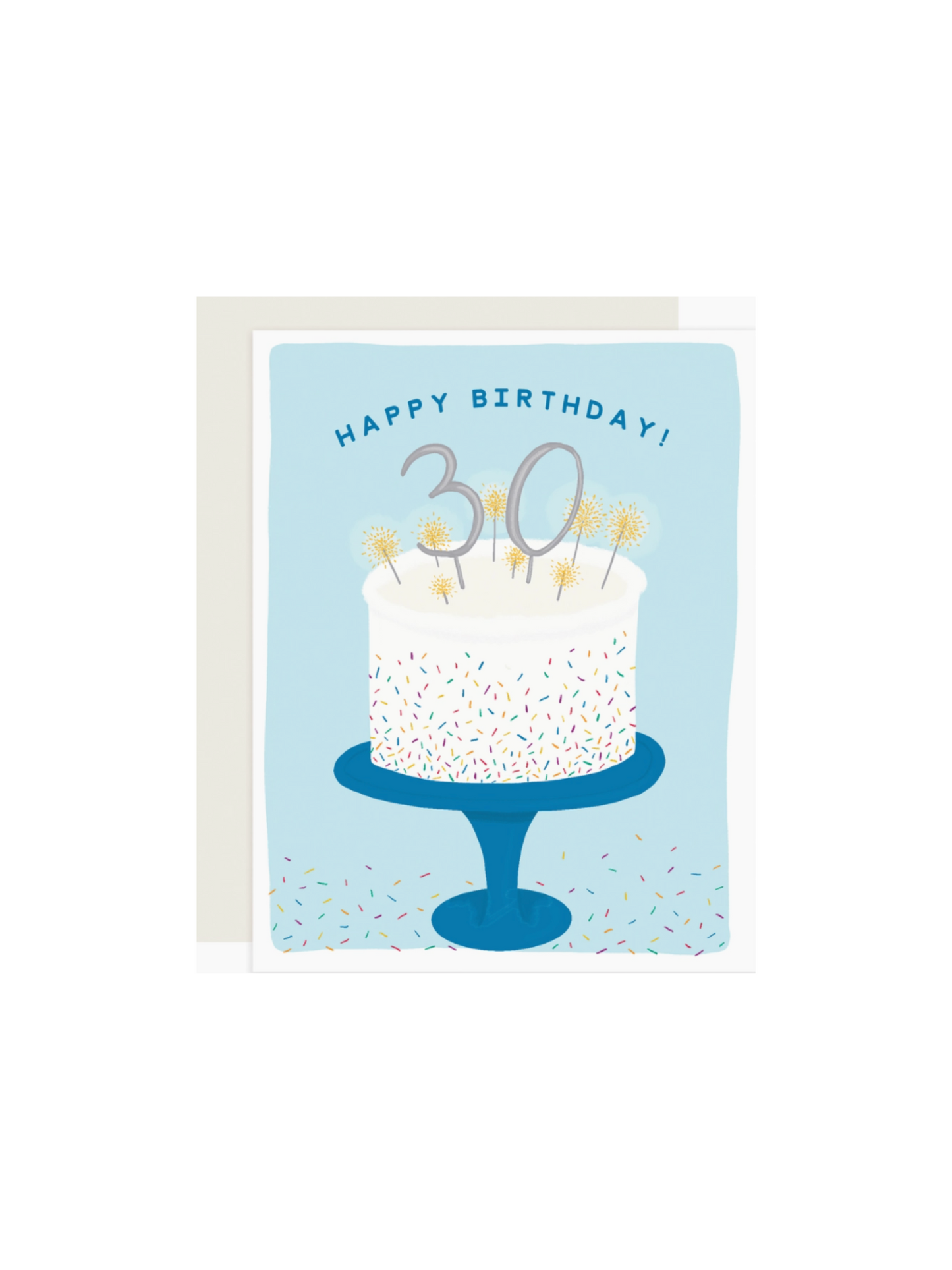 30 Cake Card