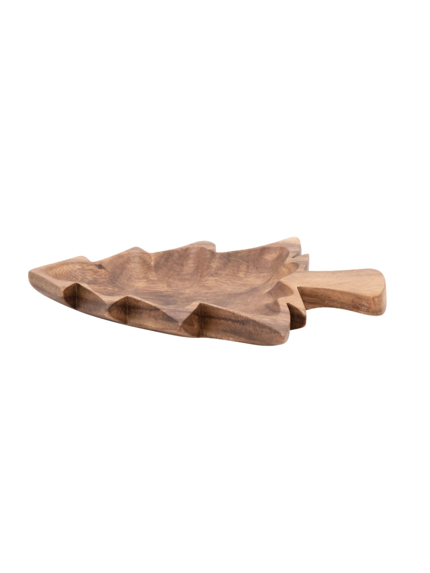 Wood Christmas Tree Shaped Bowl