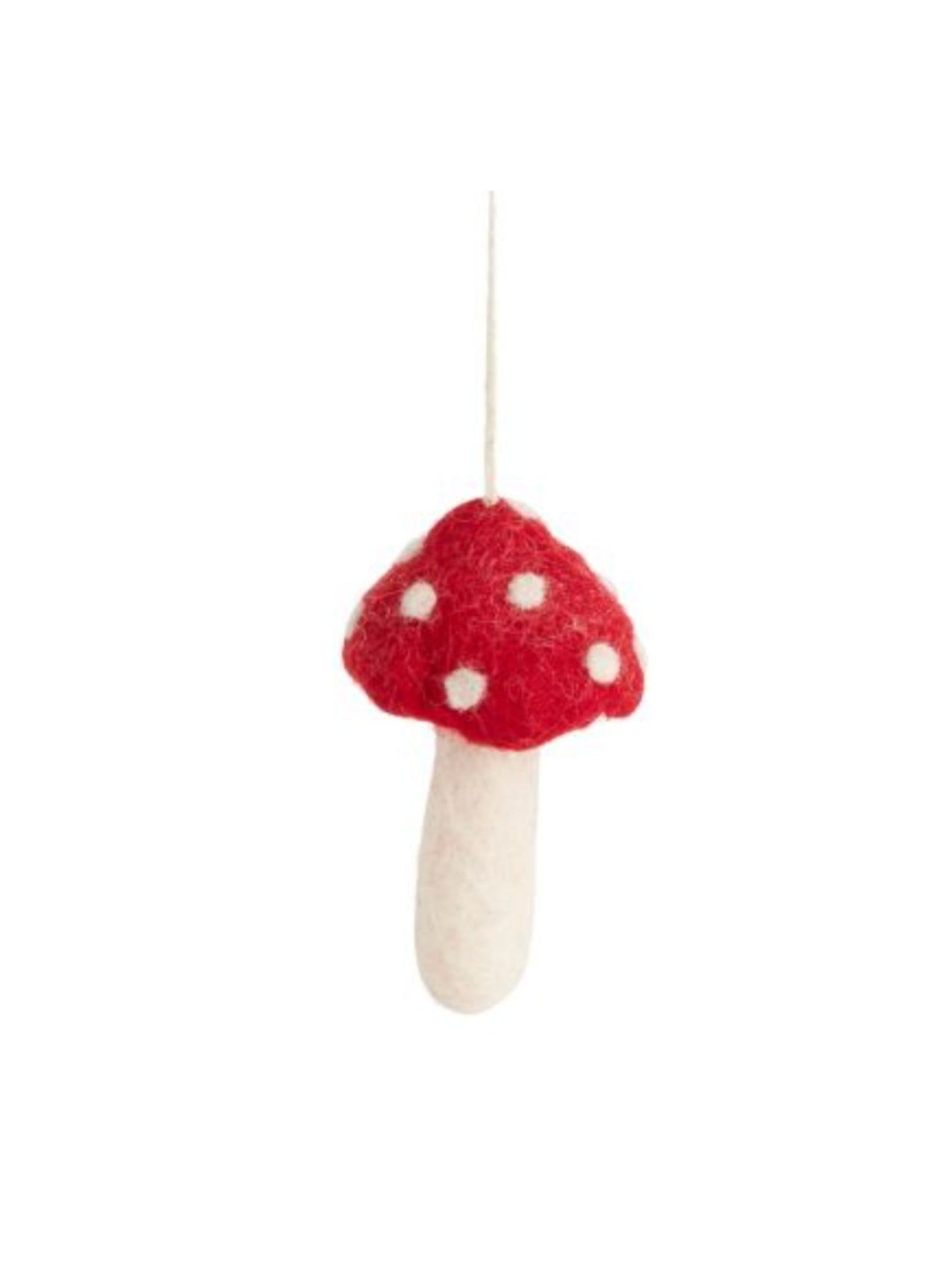 Felt Fungi Ornament - Polka Dot Top