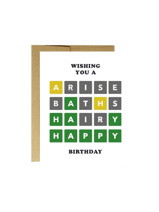 Worldle Birthday Card