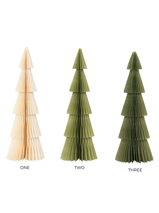 4-1/4" Round x 12"H Paper Honeycomb Tree