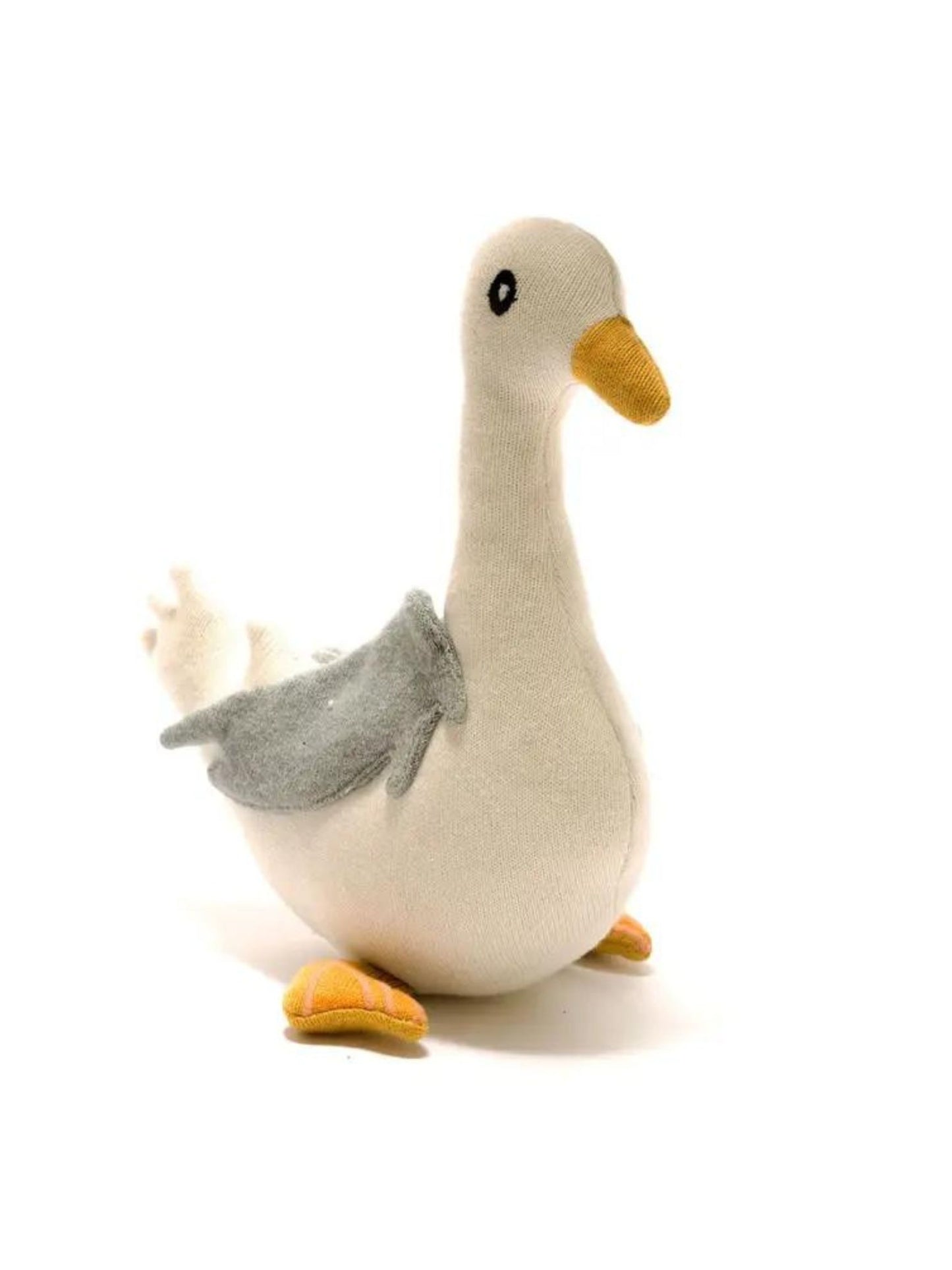 Knitted Organic Cotton Seagull Plush Toy
