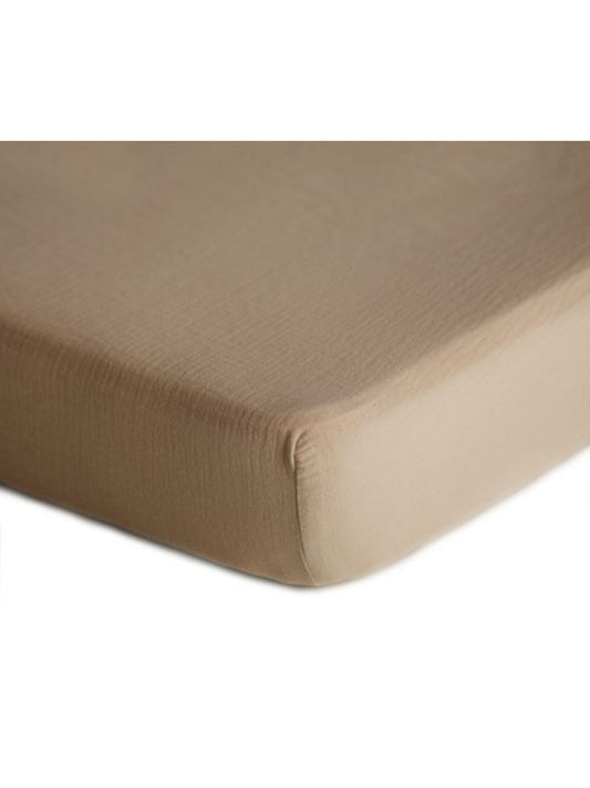 Extra Soft Muslin Crib Sheet - Natural