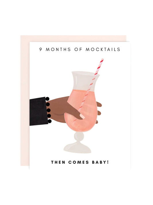 Mocktails Then Baby Card