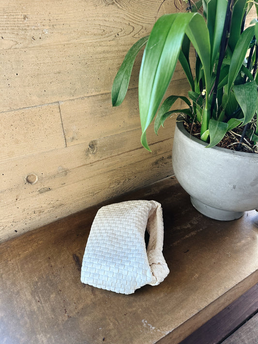 Anna Knotted Handbag - White